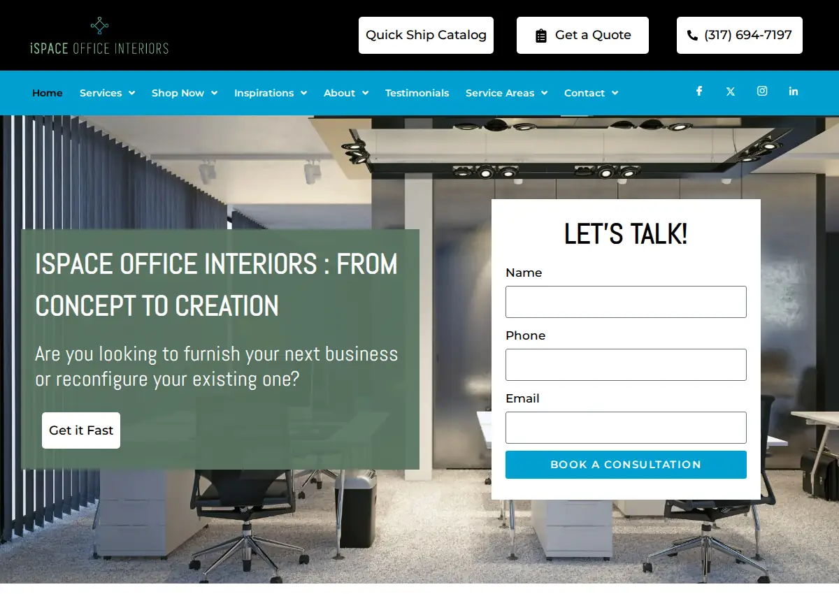 Store homepage