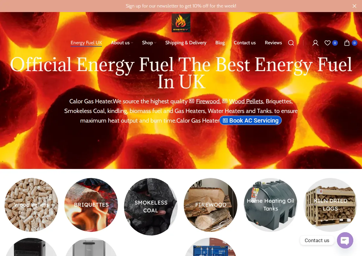 Store homepage