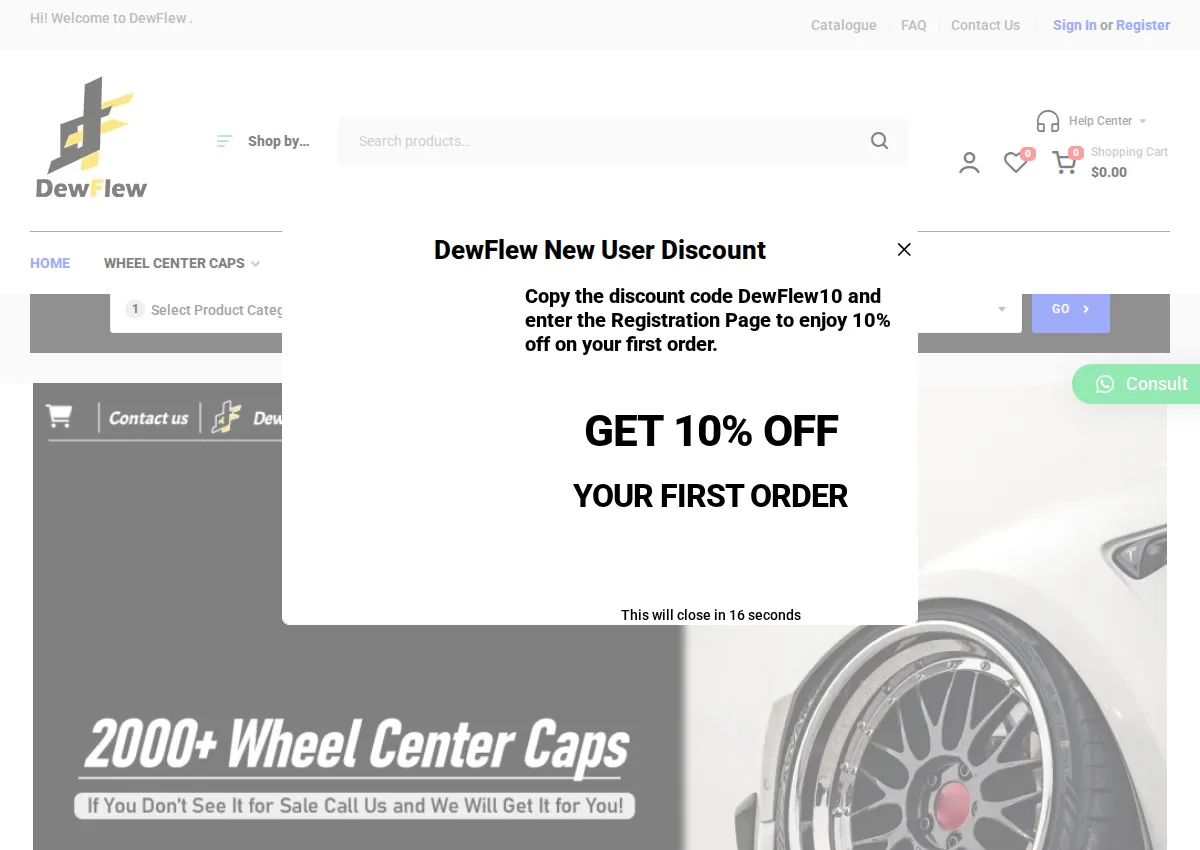 Store homepage