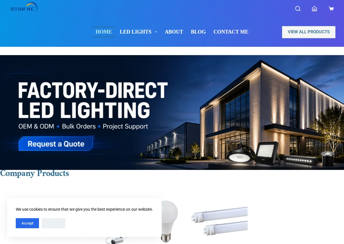 Store homepage