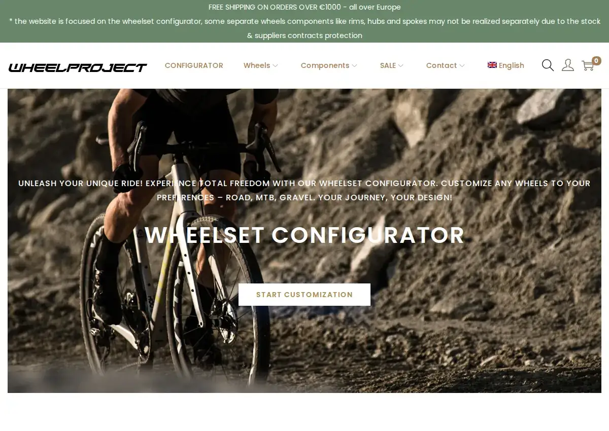 Store homepage