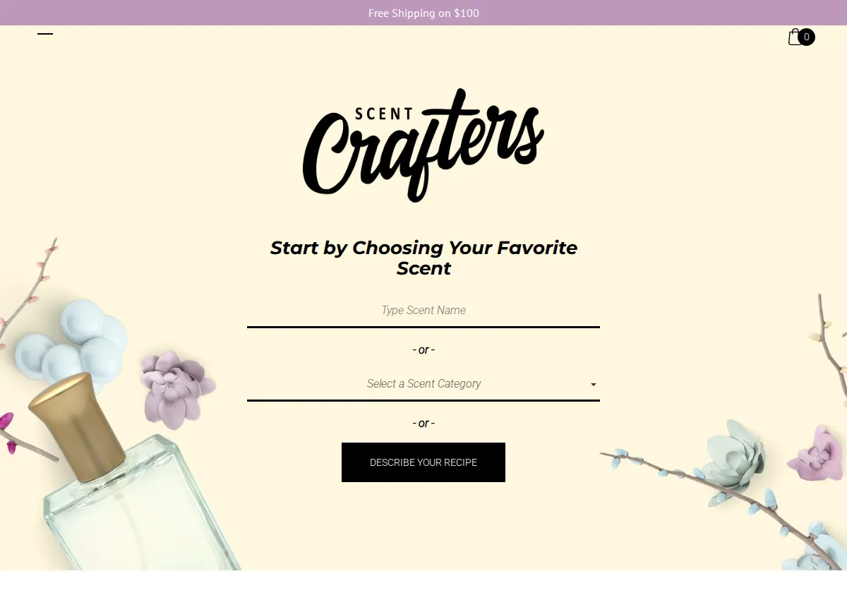 Store homepage