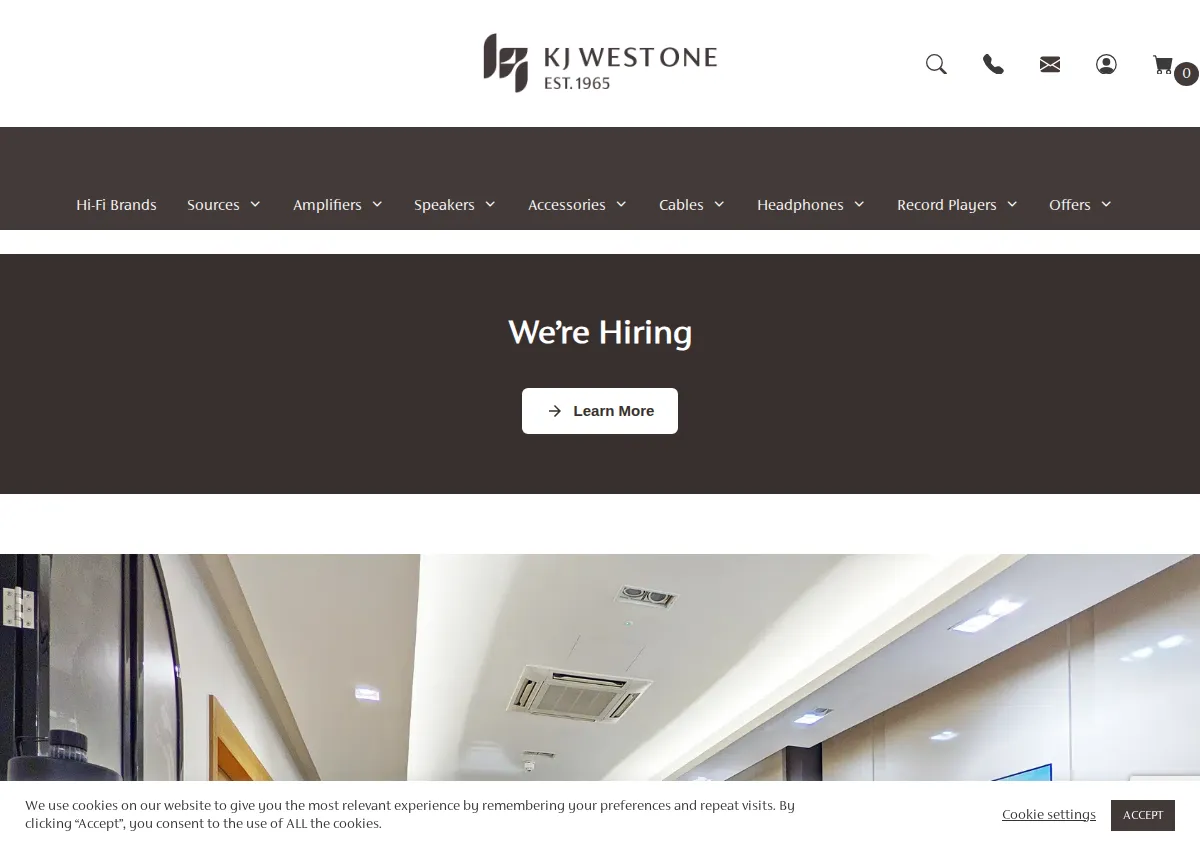 Store homepage