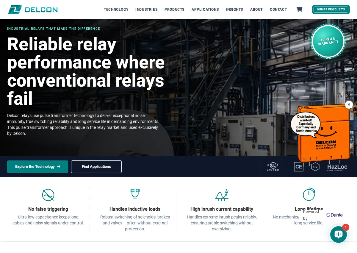 Store homepage