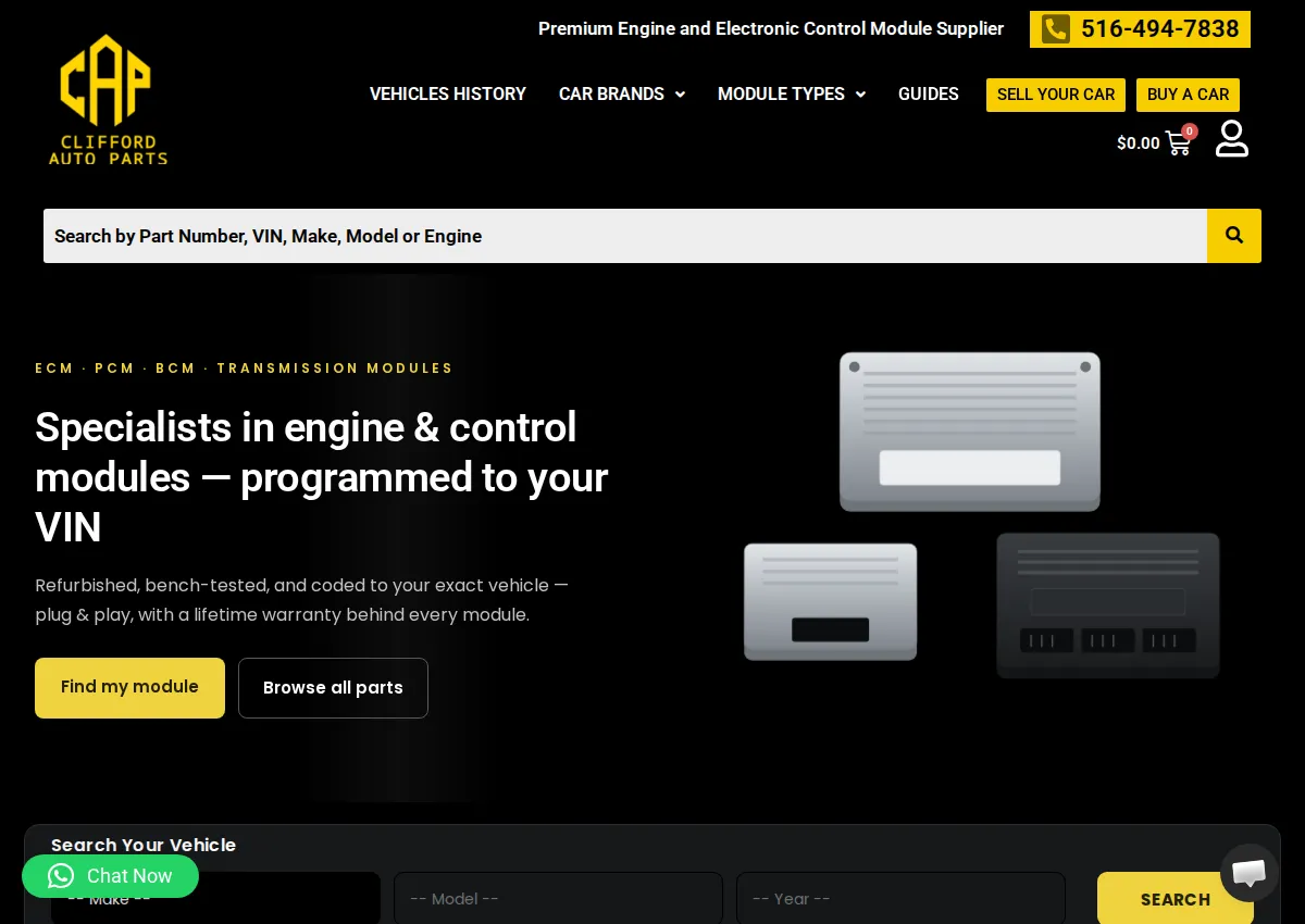 Store homepage