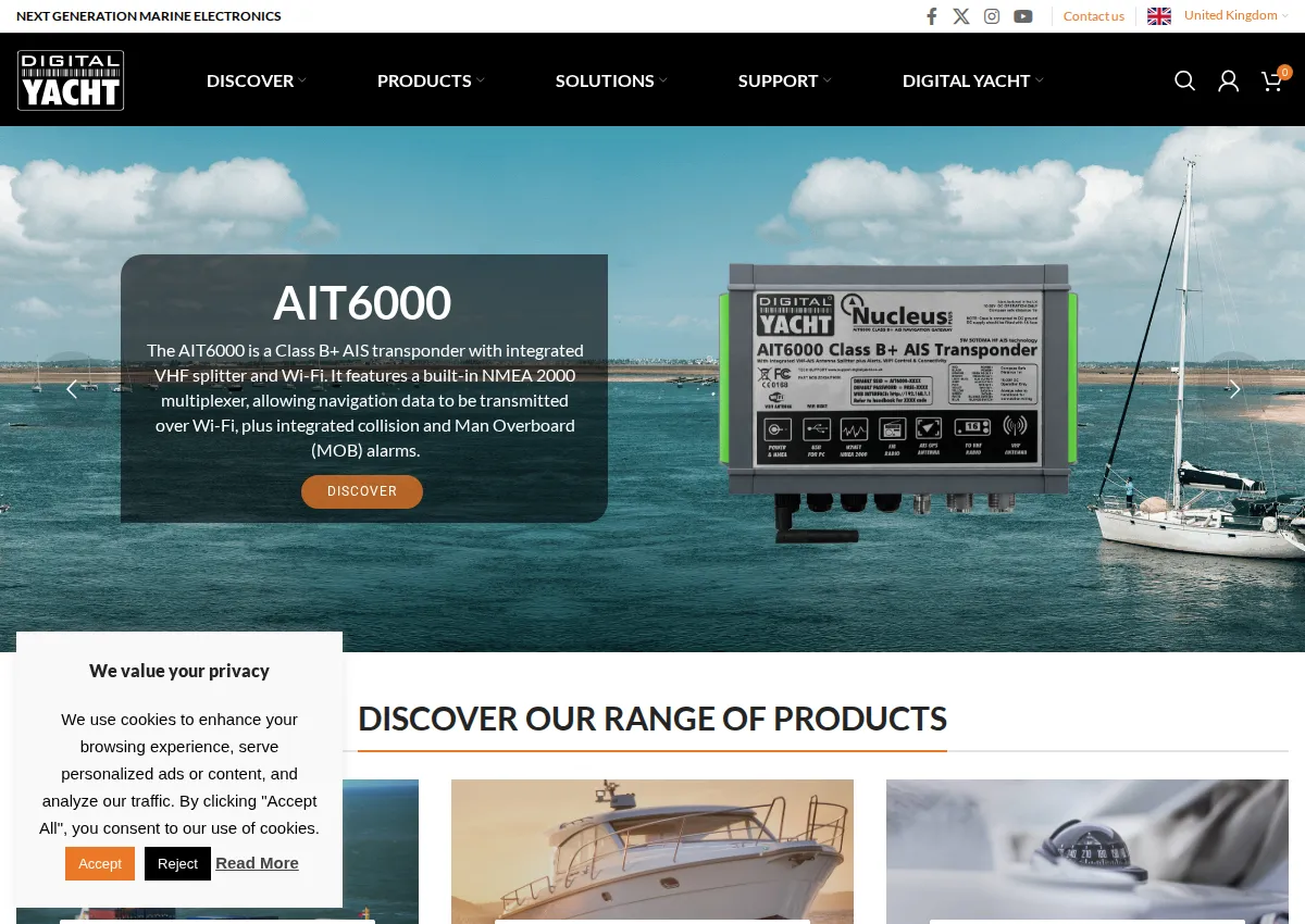 Store homepage