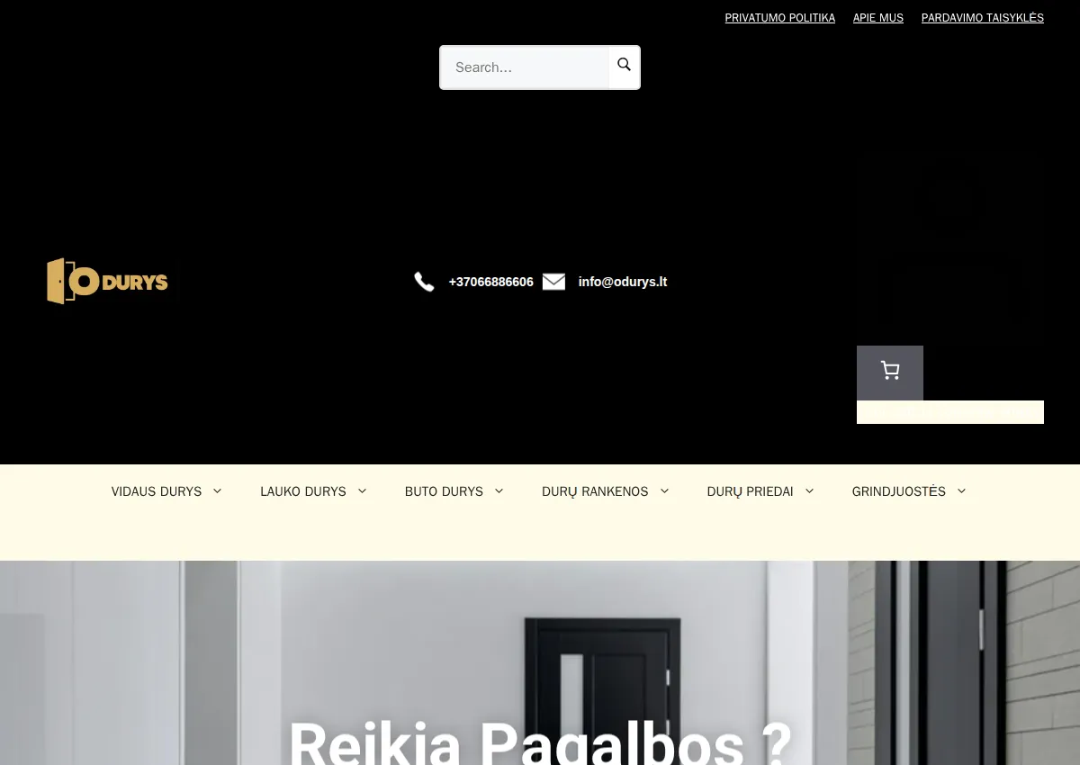 Store homepage