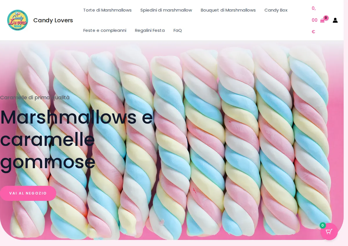 Store homepage