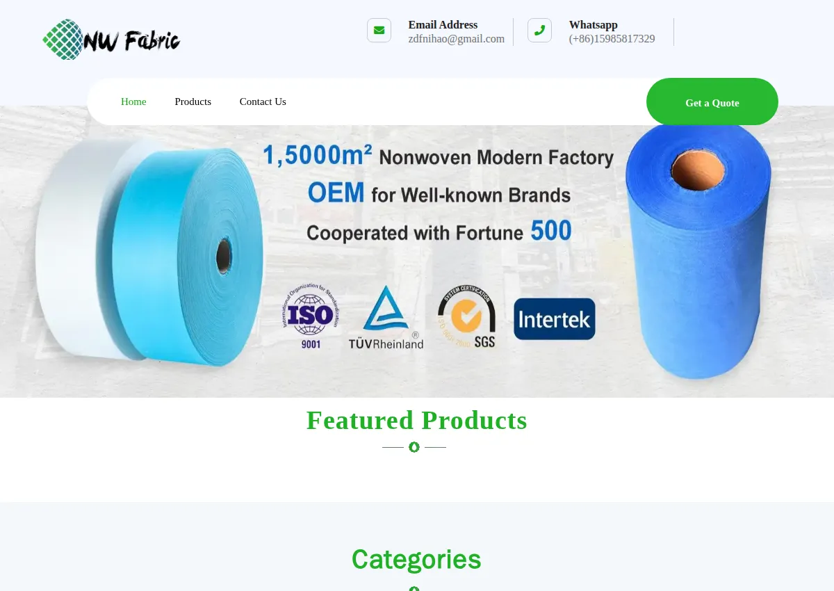 Store homepage