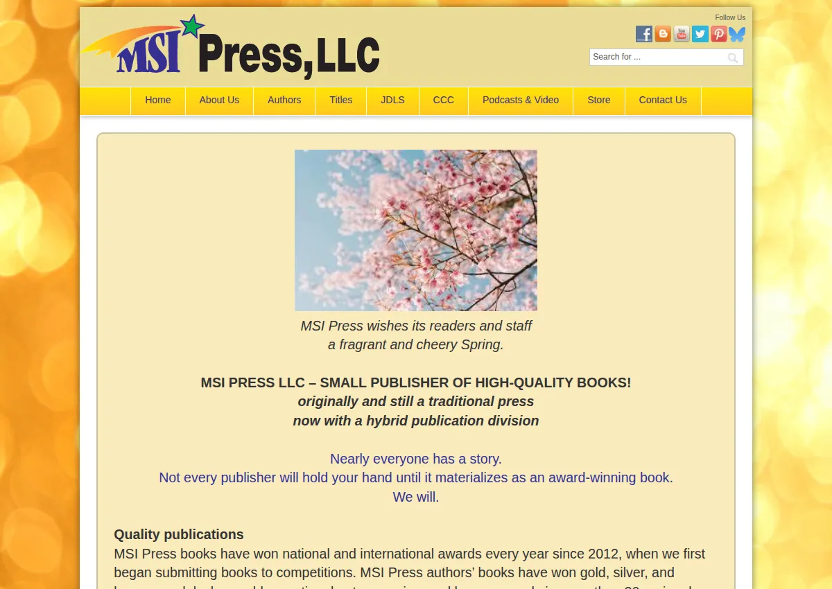 Store homepage
