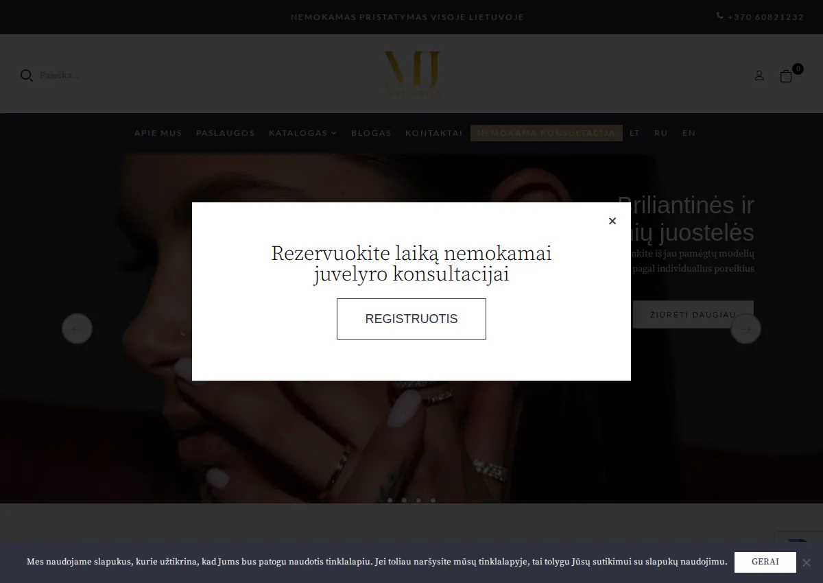 Store homepage