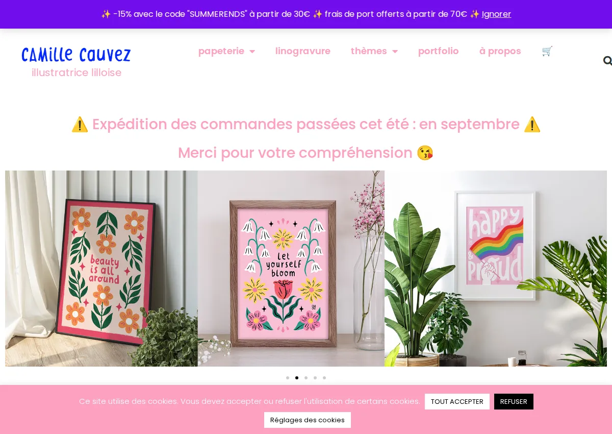 Store homepage