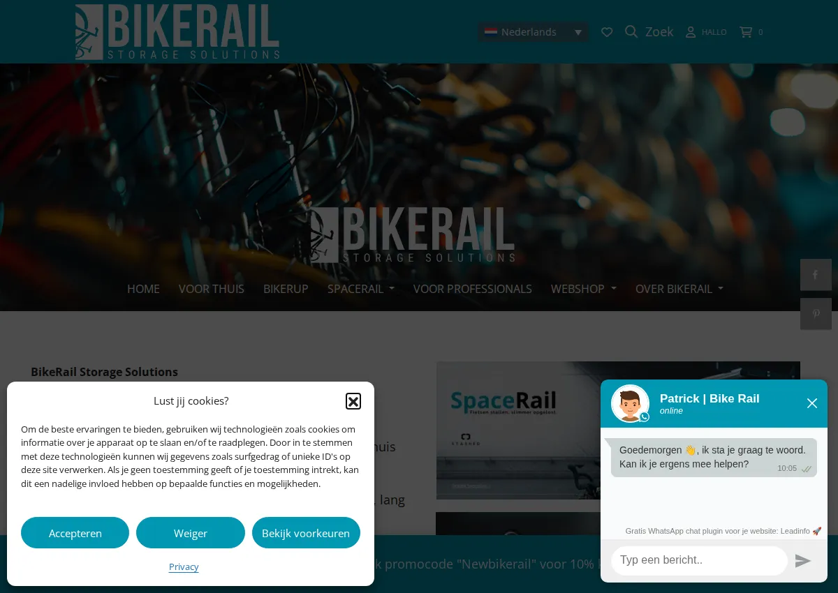 Store homepage