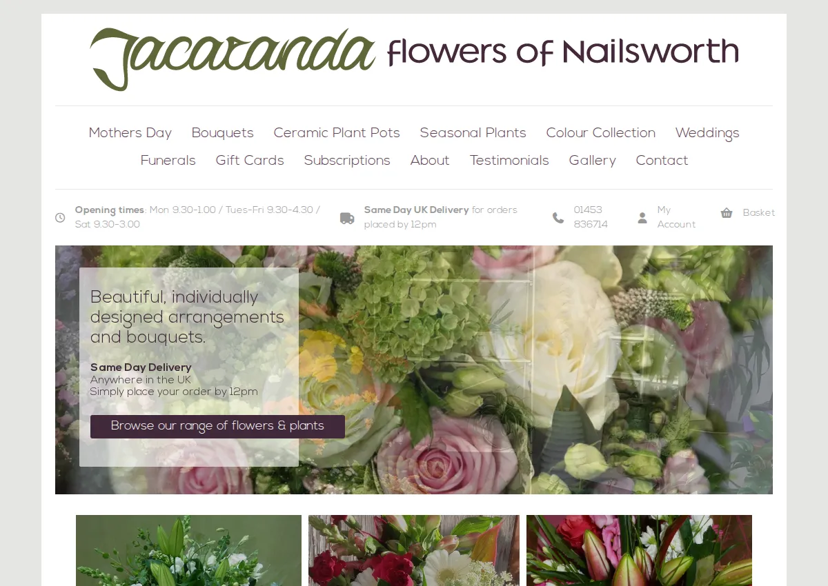 Store homepage
