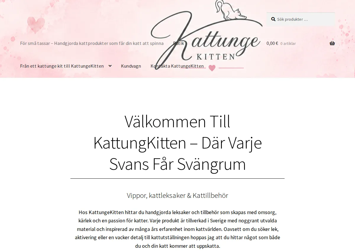 Store homepage