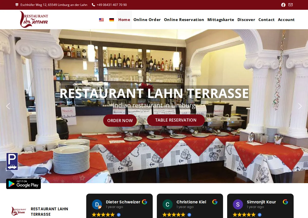 Store homepage