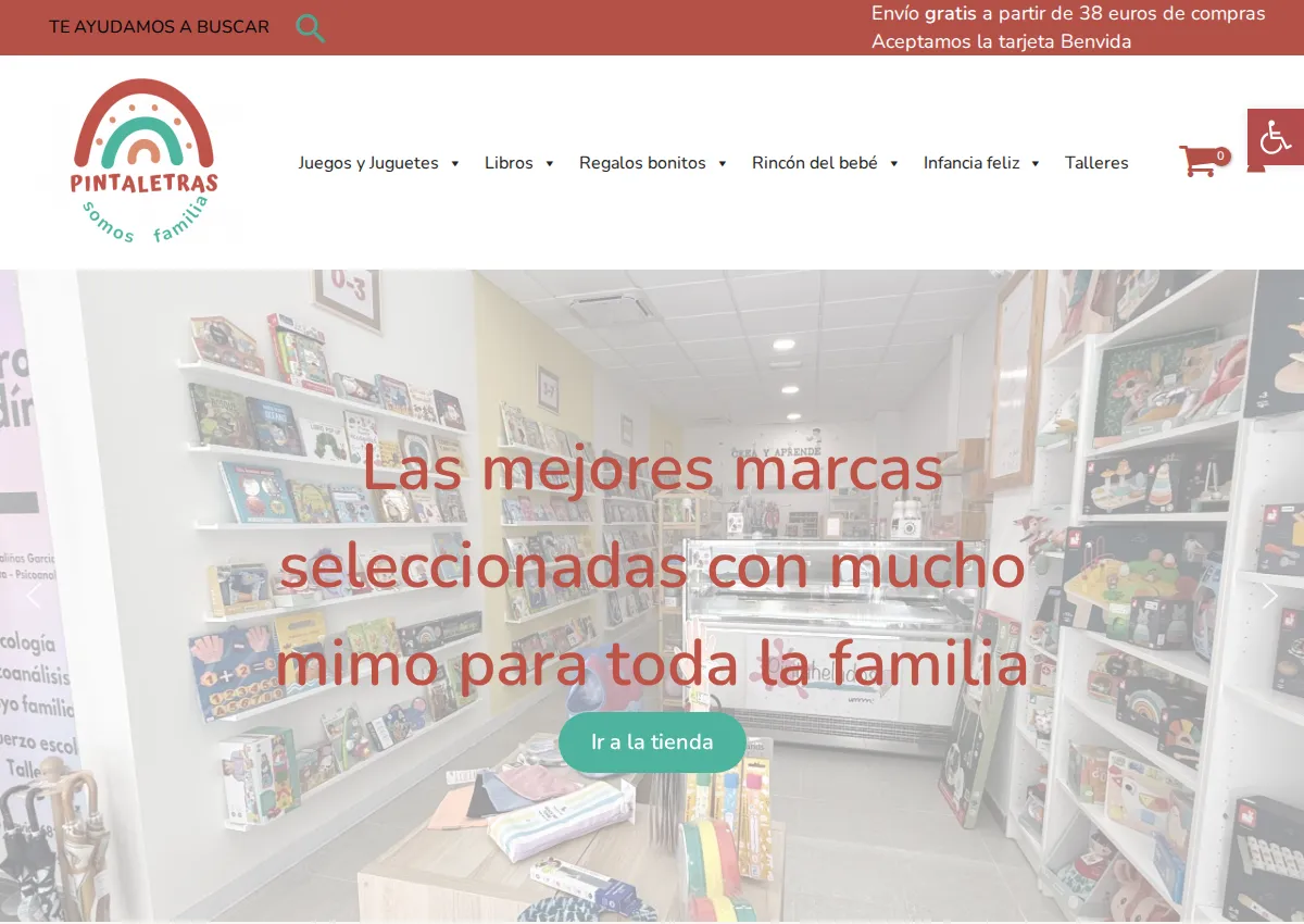 Store homepage