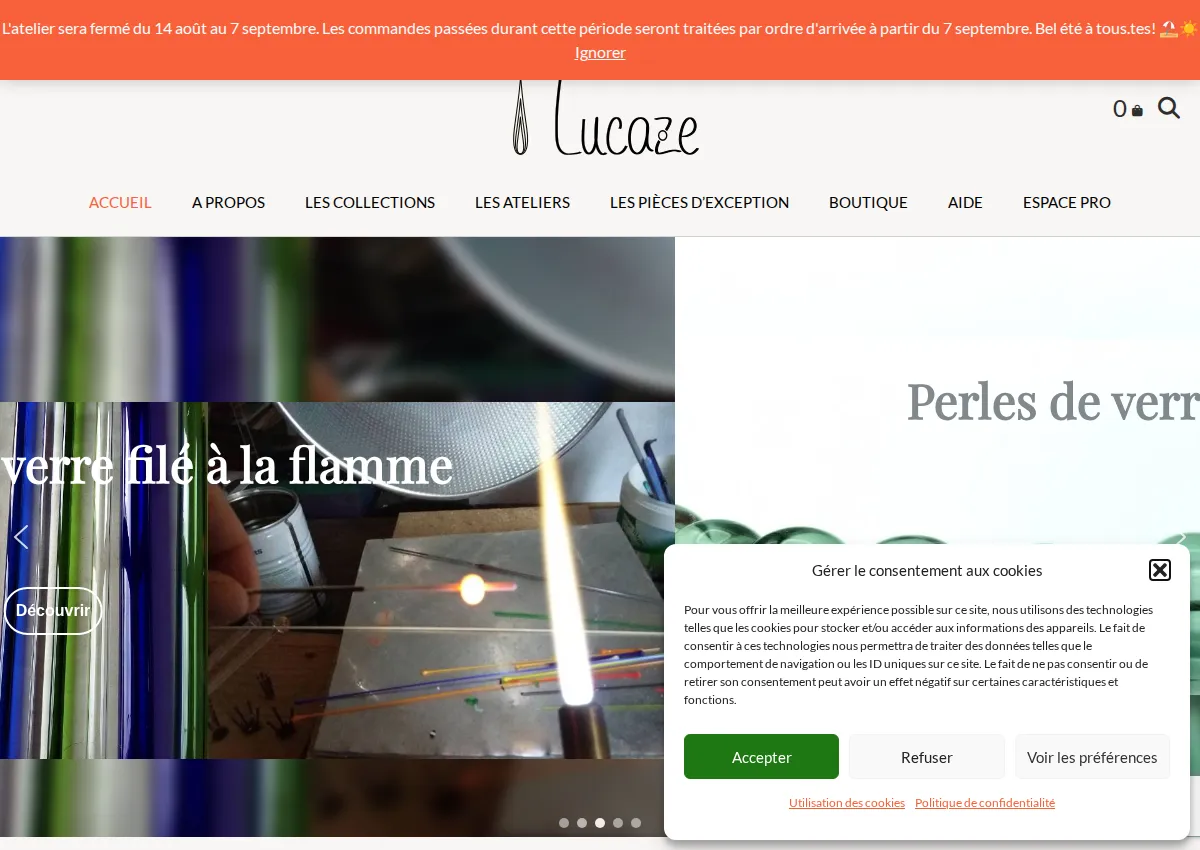 Store homepage