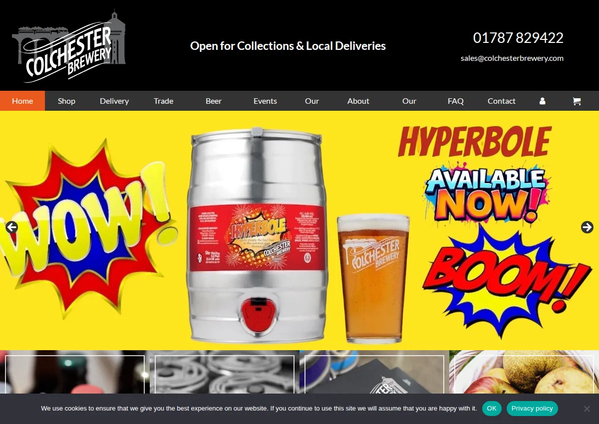 Store homepage