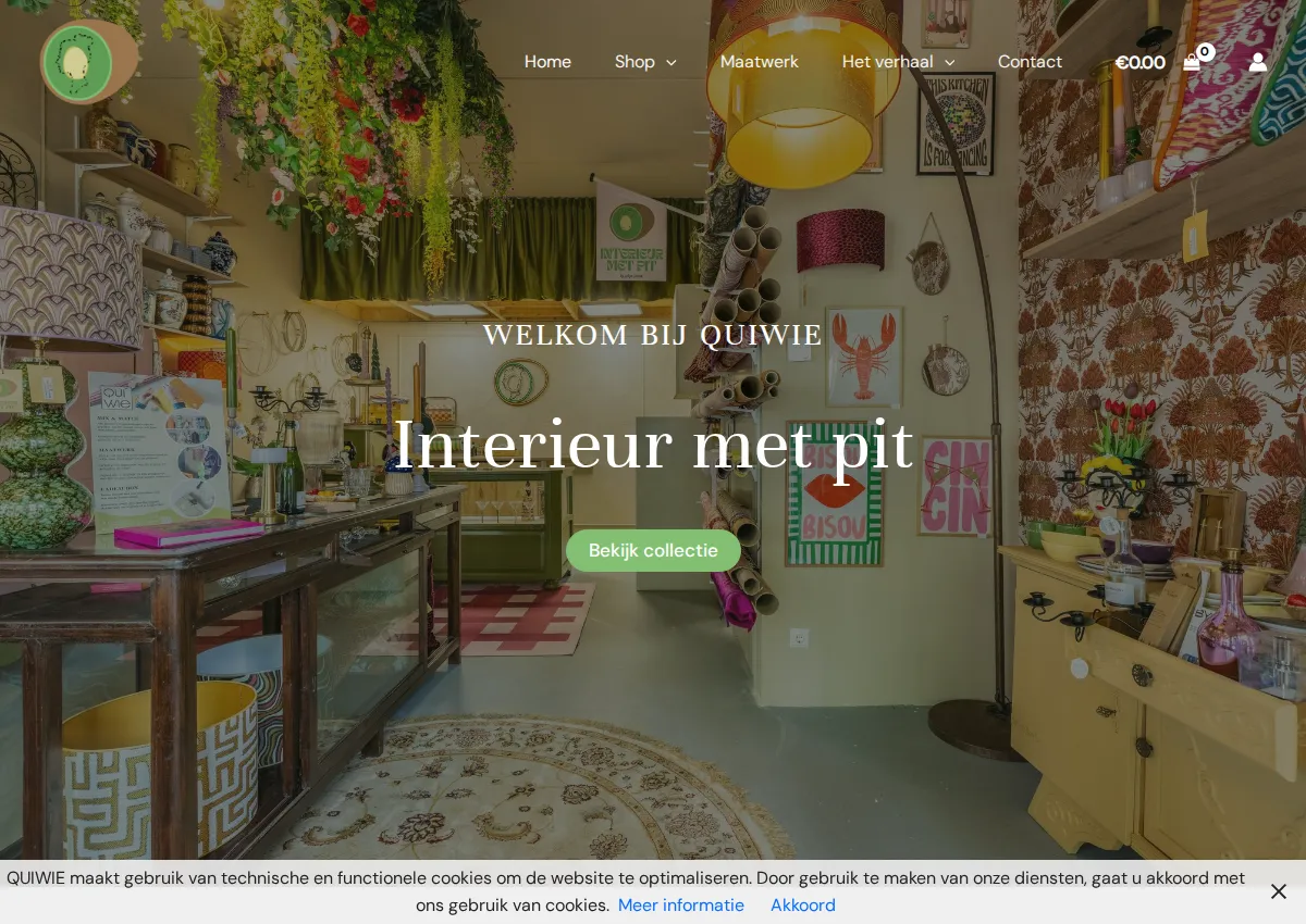 Store homepage