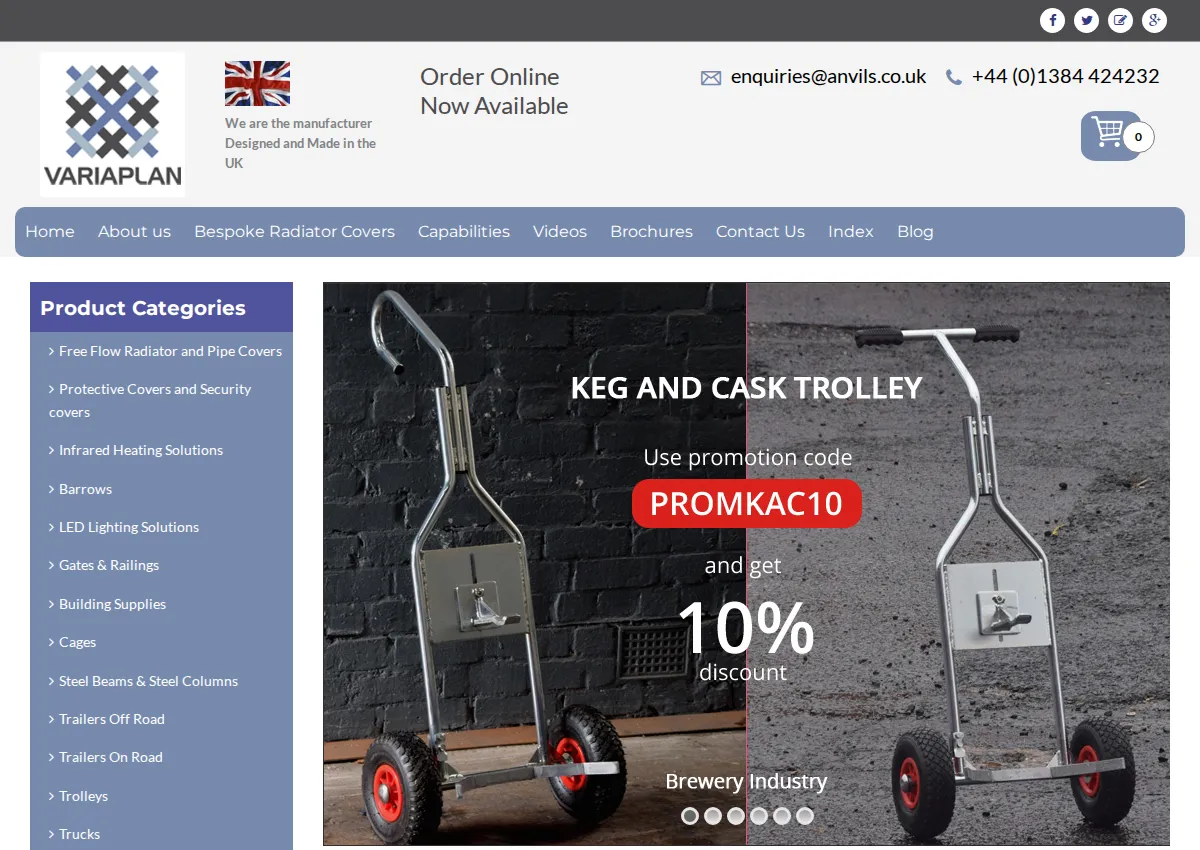 Store homepage