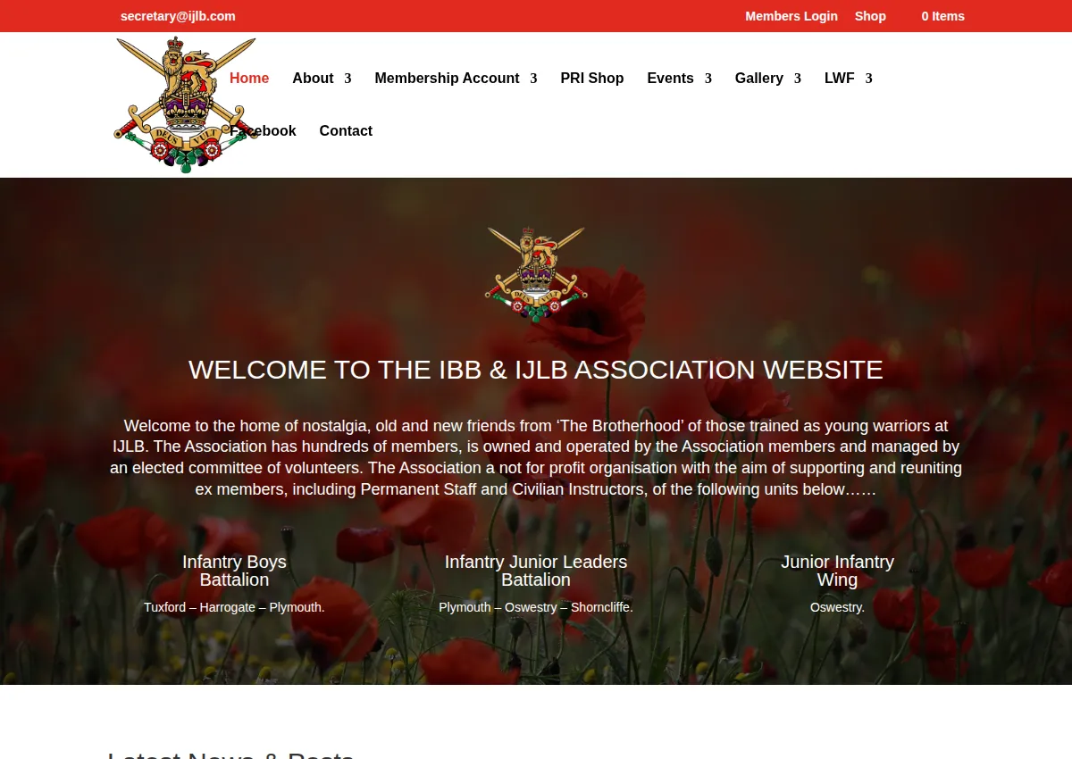 Store homepage