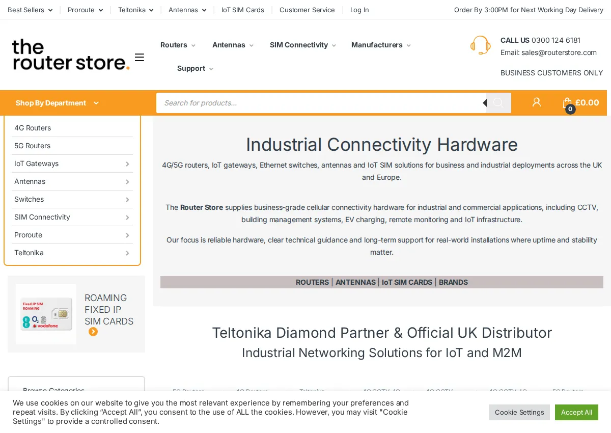 Store homepage