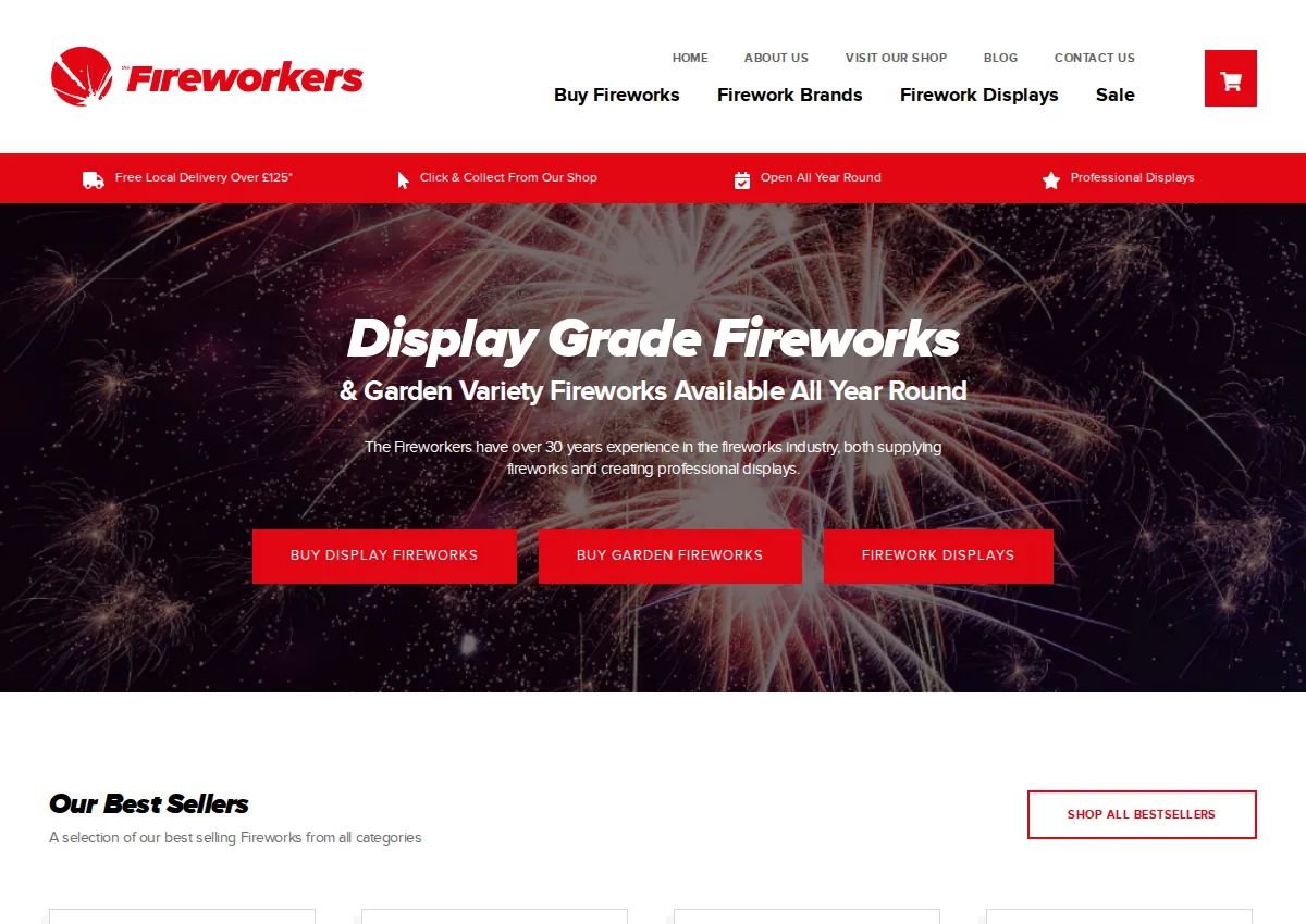 Store homepage