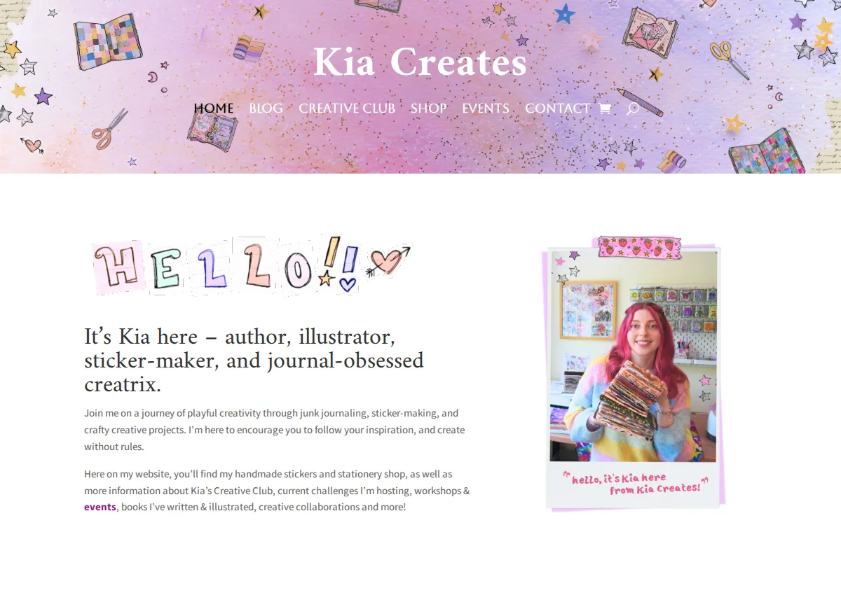 Store homepage