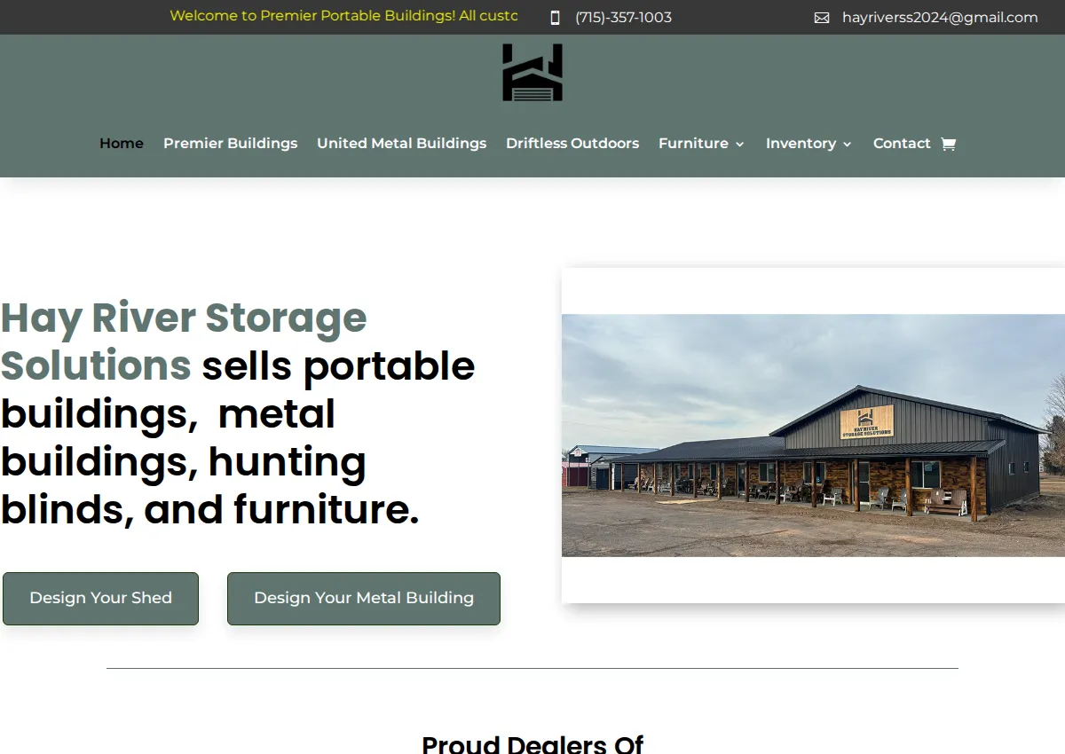 Store homepage