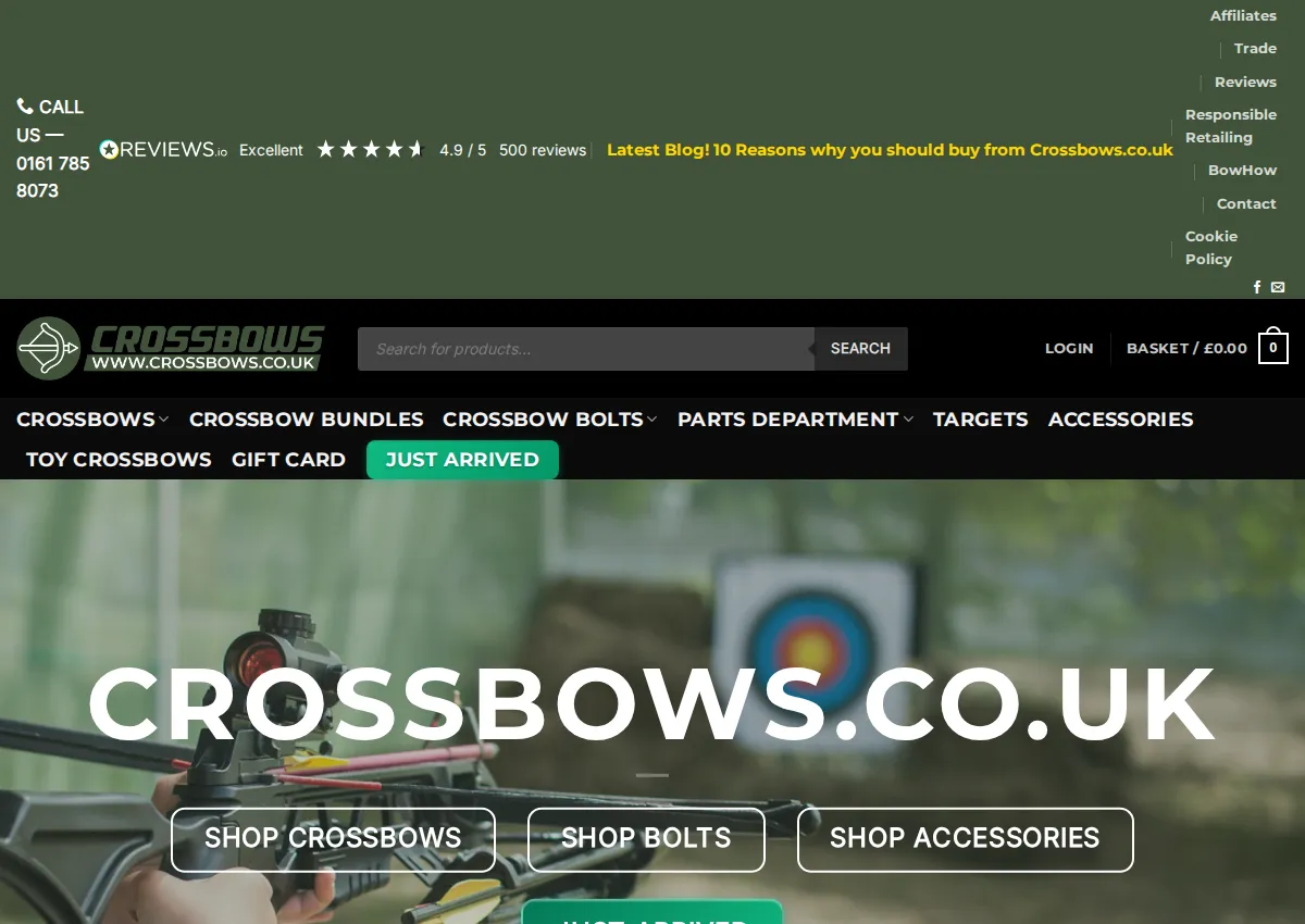 Store homepage