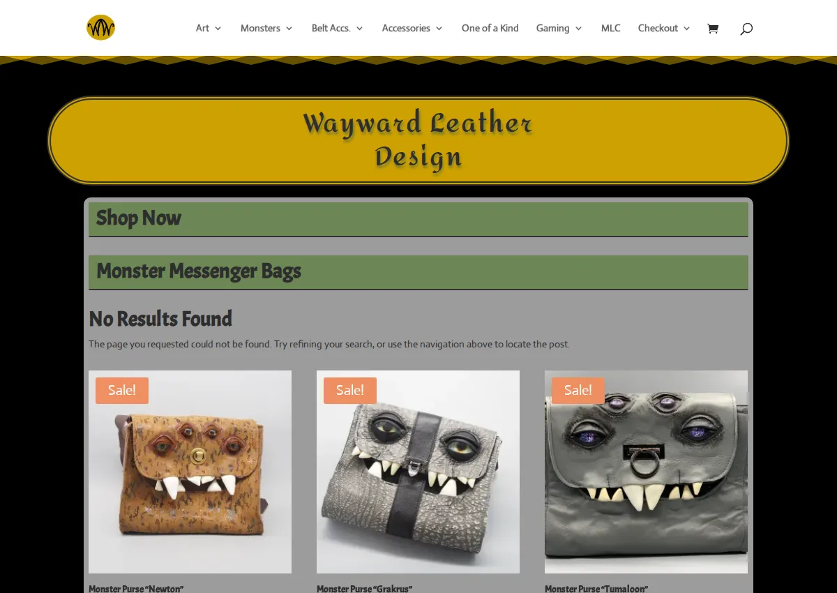 Store homepage