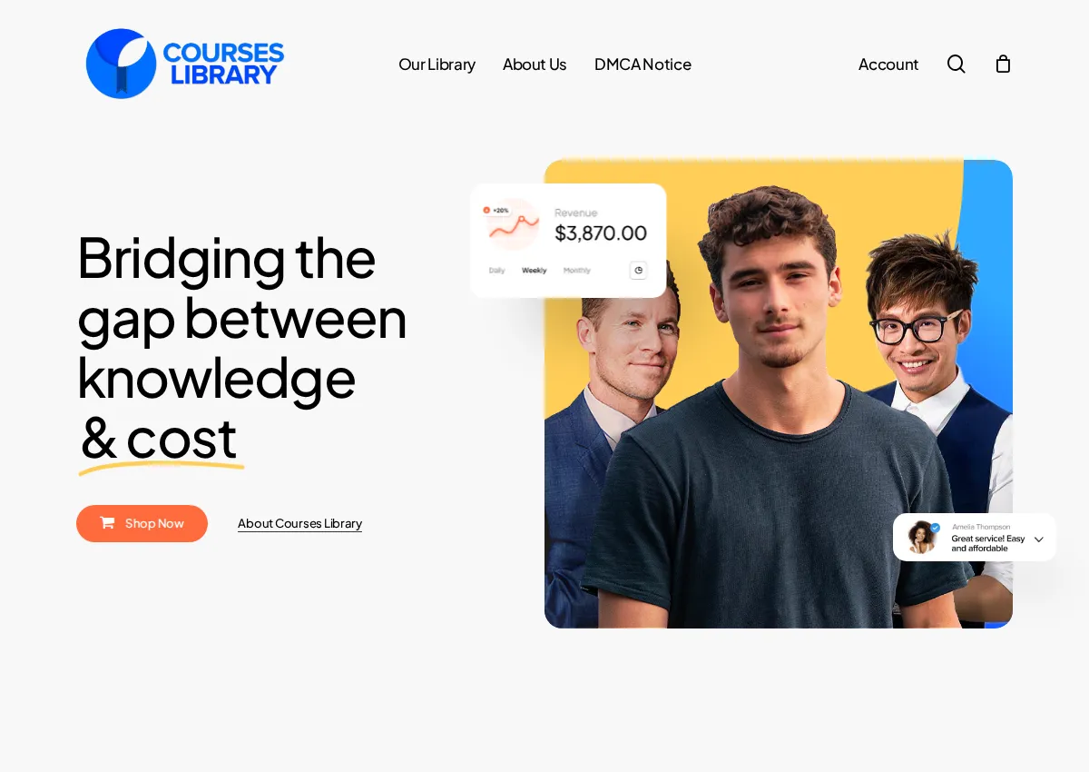 Store homepage