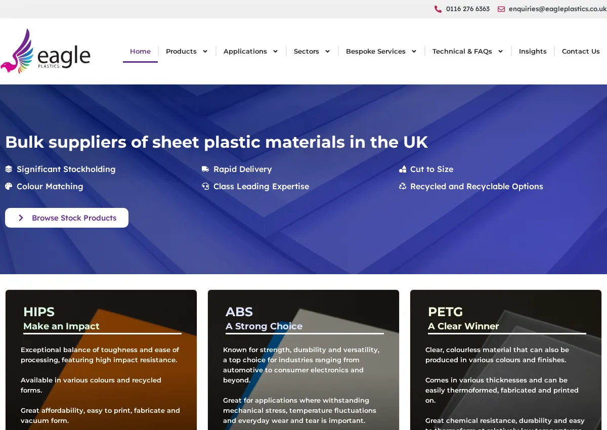 Store homepage