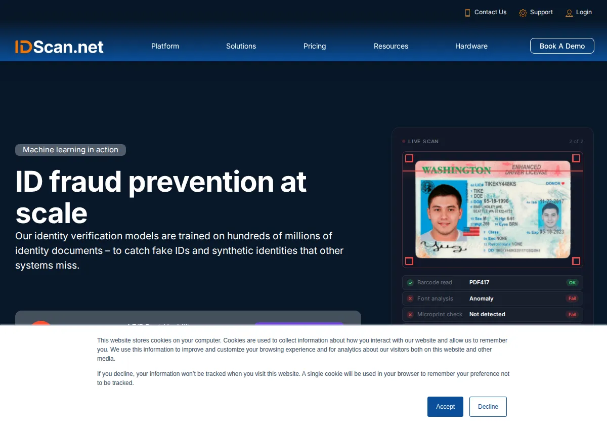 Store homepage