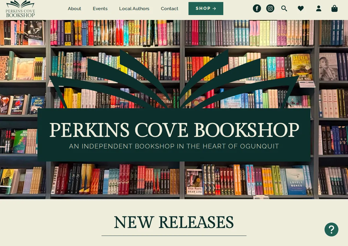 Store homepage