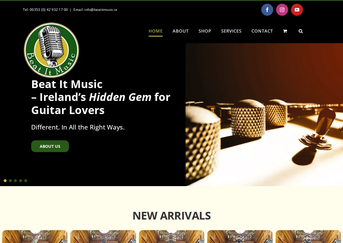 Store homepage