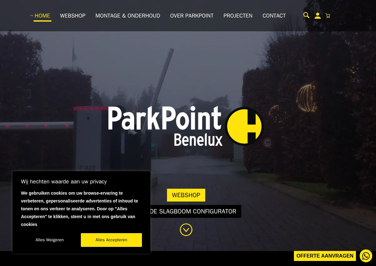 Store homepage