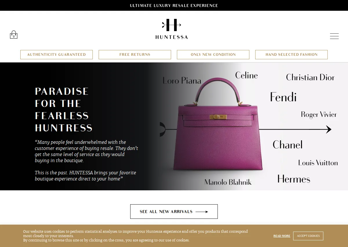 Store homepage