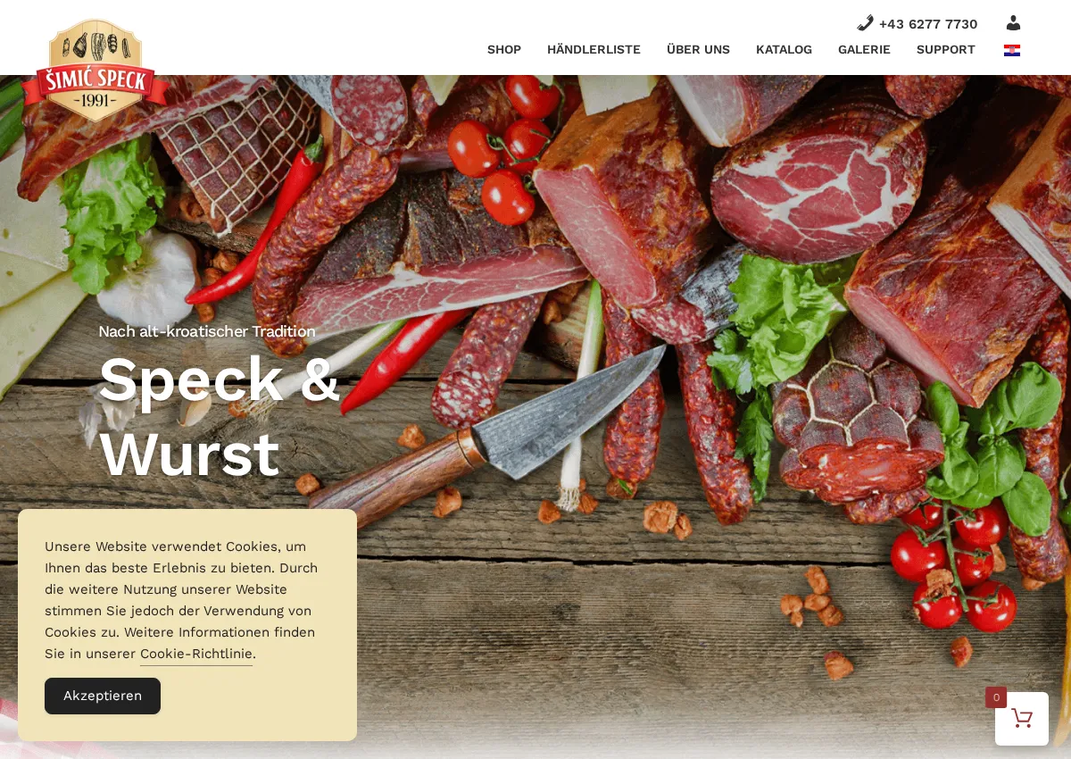 Store homepage