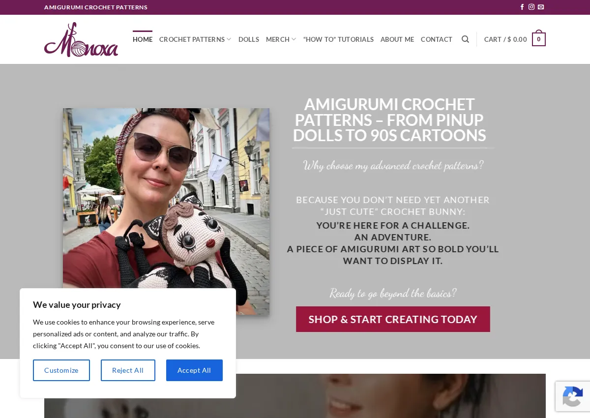 Store homepage