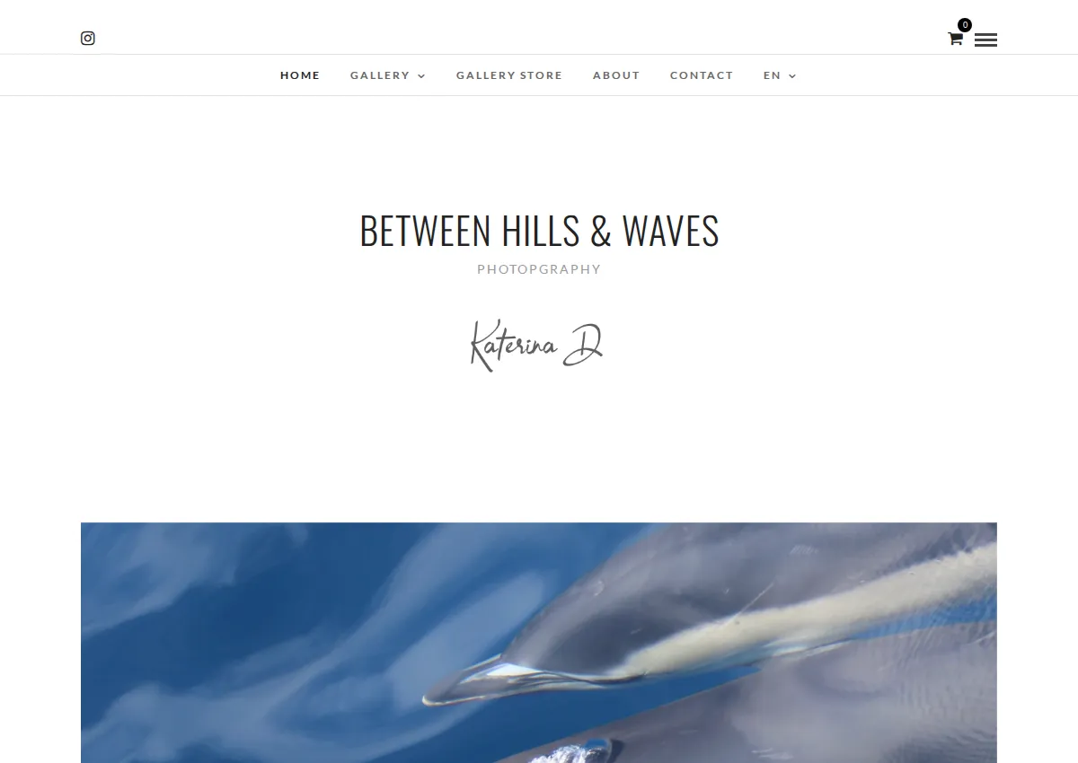 Store homepage