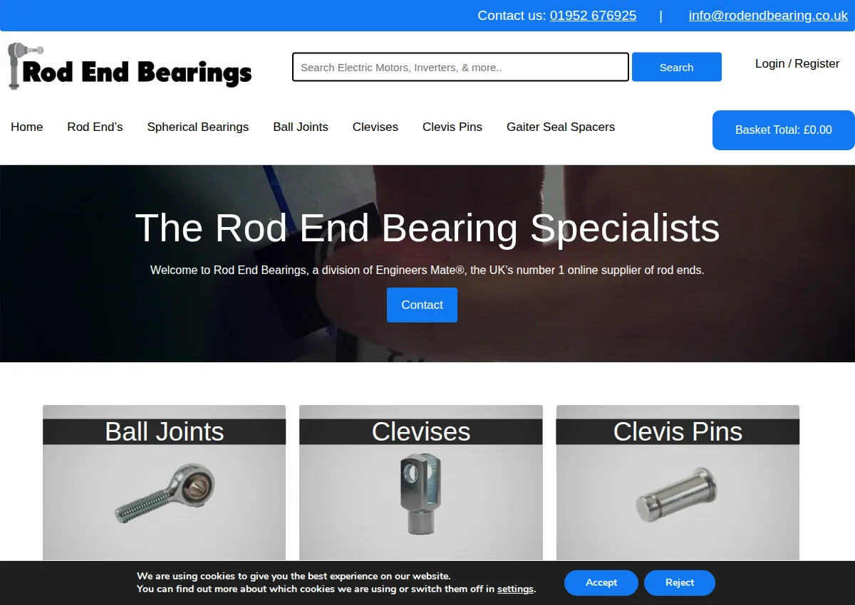 Store homepage