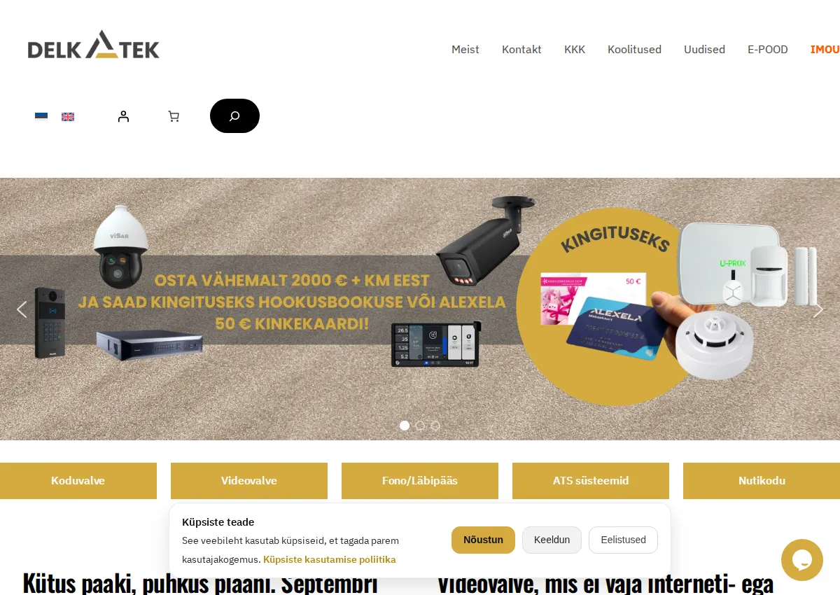 Store homepage