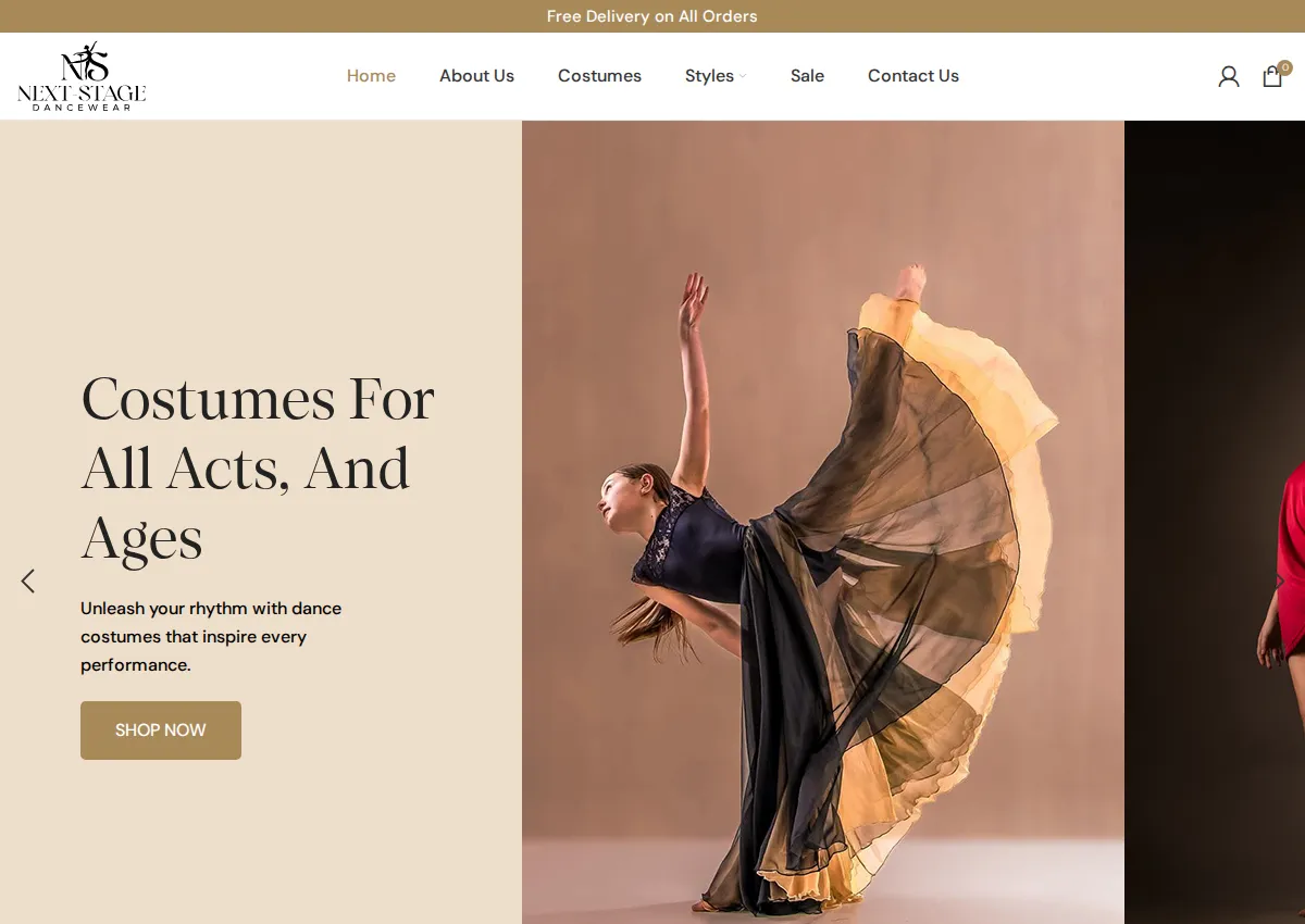 Store homepage