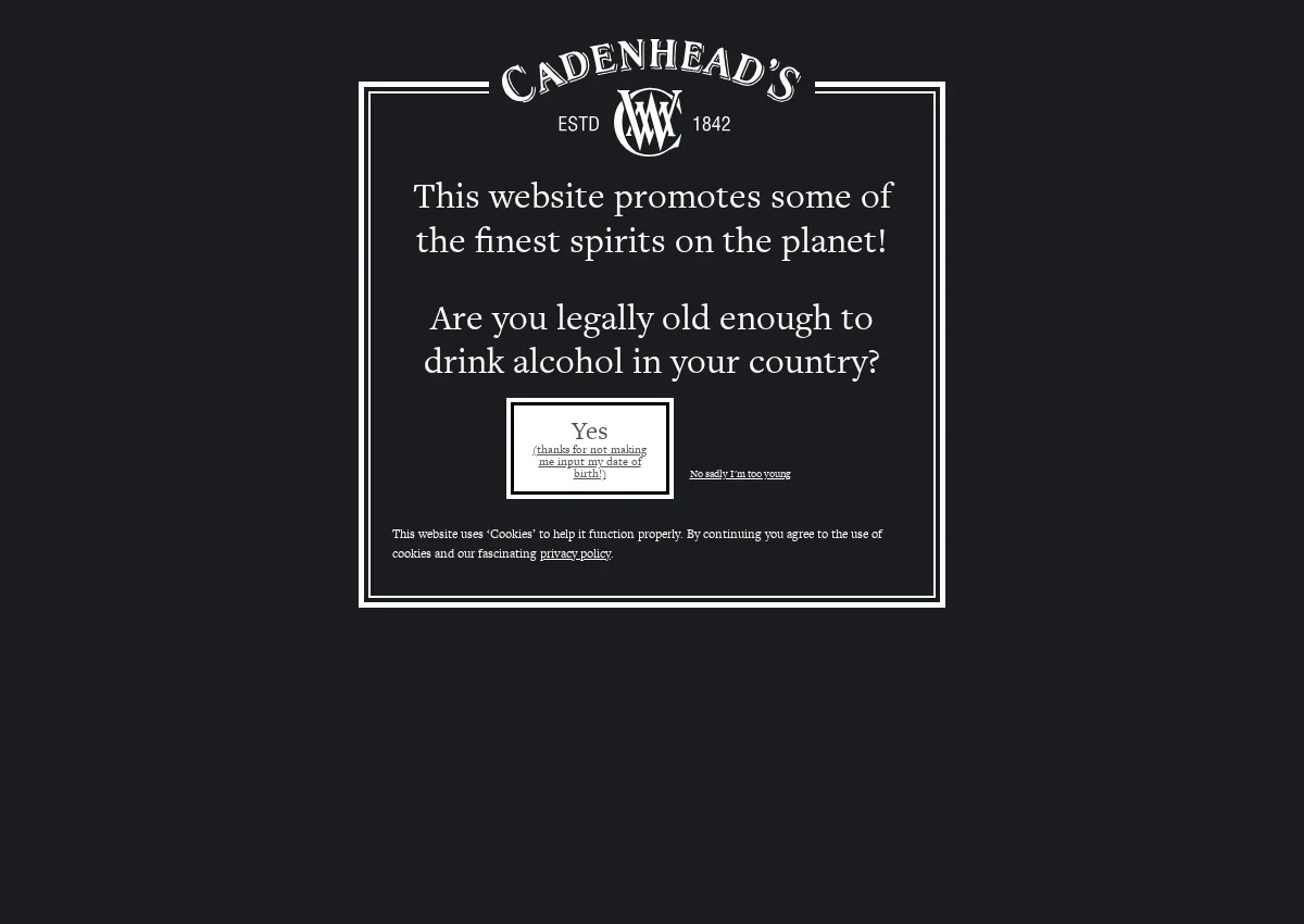 Store homepage