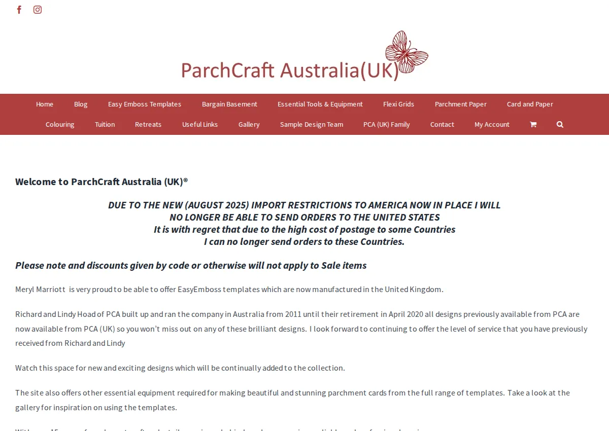 Store homepage