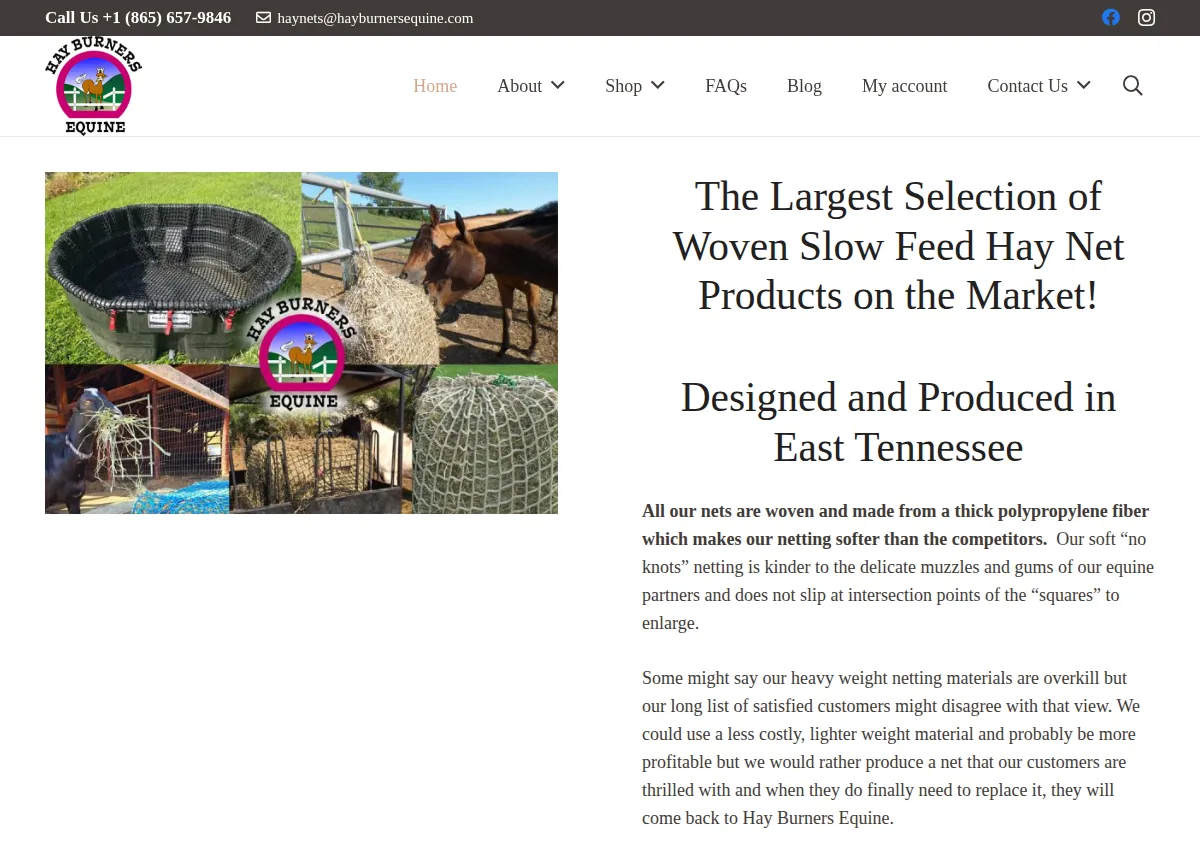 Store homepage