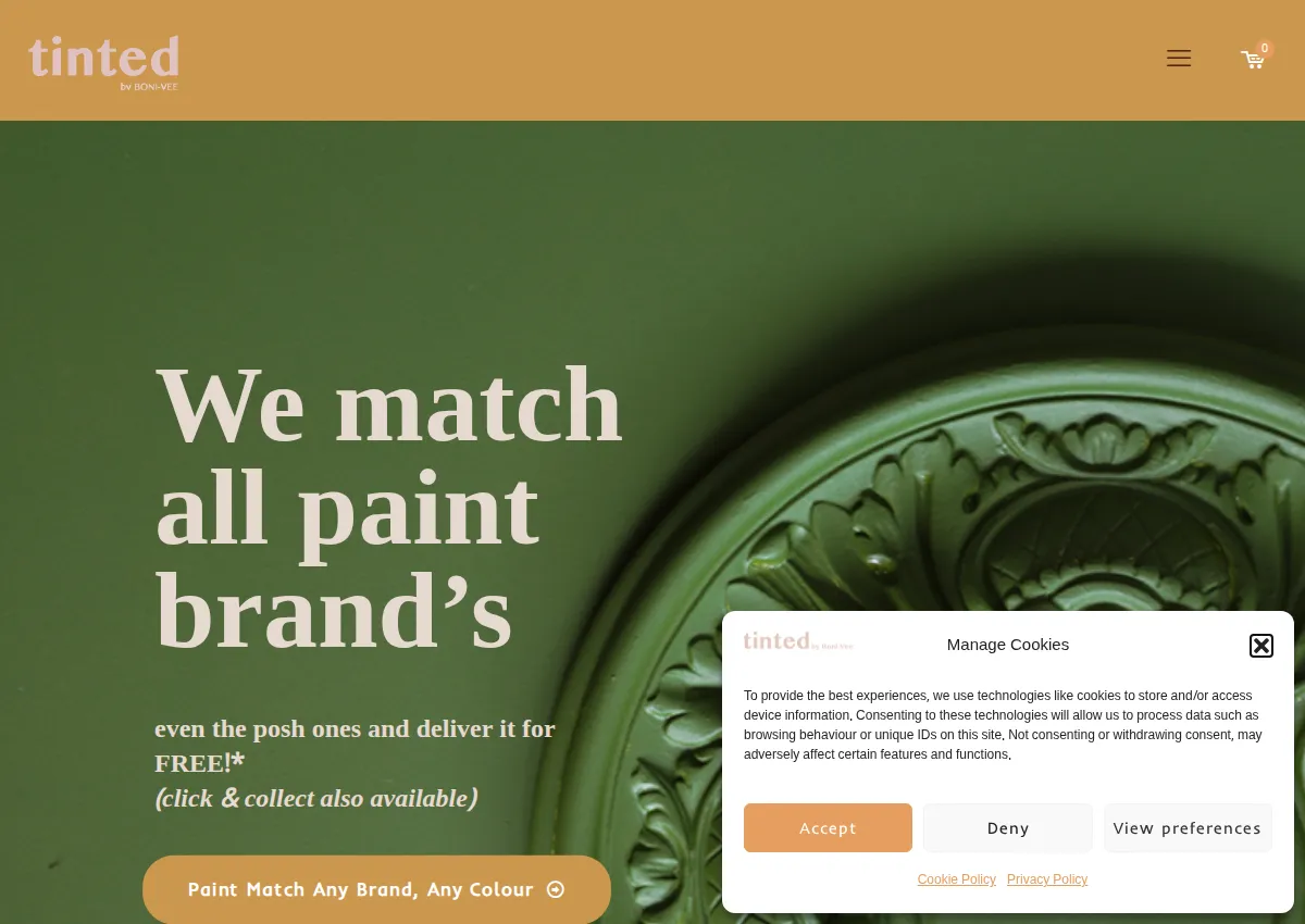 Store homepage