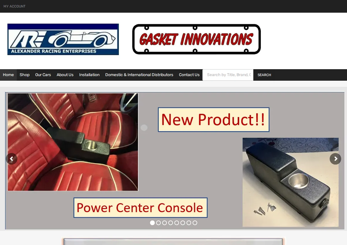 Store homepage